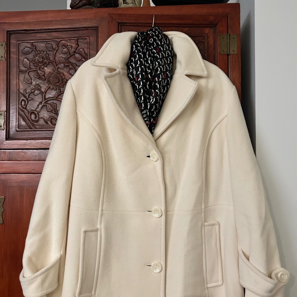 Wool blend coat